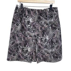 Etcetera Corduroy Tan Brown Paisley Print Size 12 Psychedelic Mod Maximalist